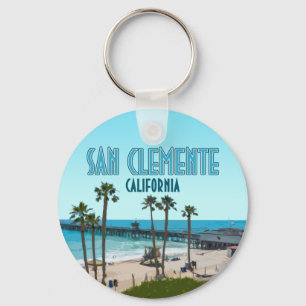 サンクレメンテピアビーチカリフォルニアヴィンテージ キーホルダー