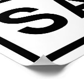 サンクレメンテ列車のサインのポスター ポスター (角)