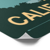 サンクレメンテ州ビーチ旅行ポスター ポスター (角)