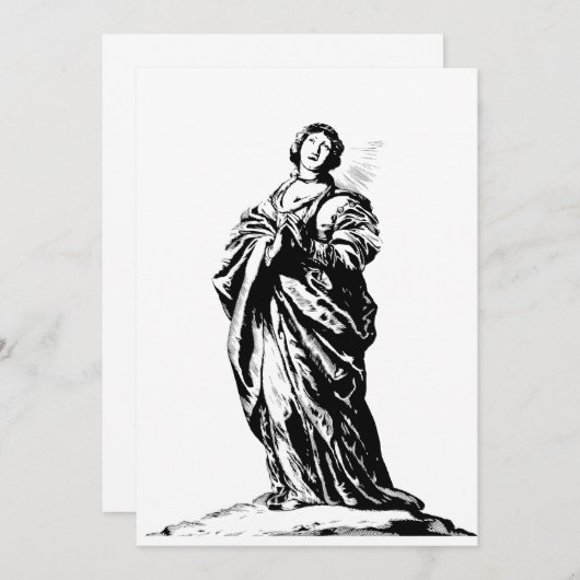 サンクーネラオブレネンヴァージンと殉教者 招待状 (正面/裏面)