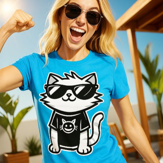 サンクールガスブルーの世界猫 Tシャツ