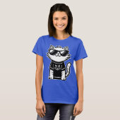 サンクールガスブルーの世界猫 Tシャツ (正面フル)