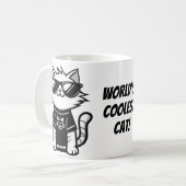 サンクールガス付き世界猫 コーヒーマグカップ (正面左)