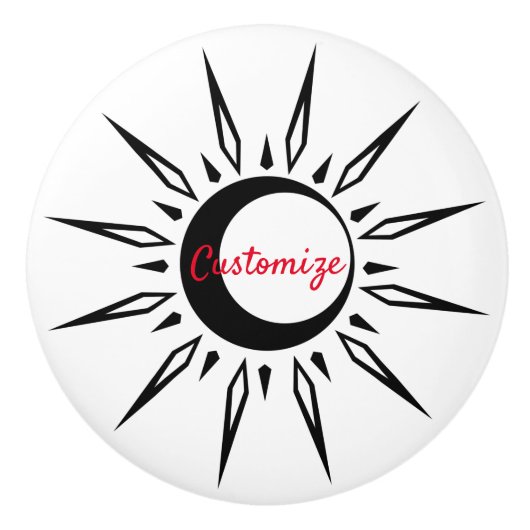 サンク輝くレセントムーンサンダー_コーブ セラミックノブ (正面)