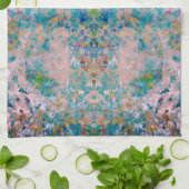 サングモダンリア色の一種の抽象芸術 キッチンタオル (折り畳み)