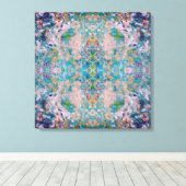 サングモダンリア色の一種の抽象芸術 キャンバスプリント (インサイチュ (ウッドフロア))