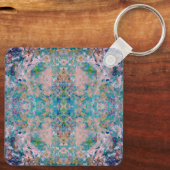 サングモダンリア色の一種の抽象芸術 キーホルダー (裏面)