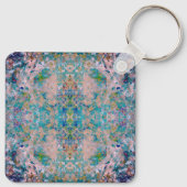 サングモダンリア色の一種の抽象芸術 キーホルダー (裏面)