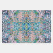 サングモダンリア色の一種の抽象芸術 ラッピングペーパーシート (正面3)