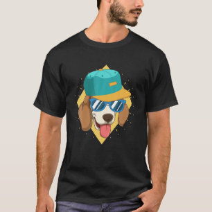 サングラカッコいいス犬のオーナーペット犬愛好おもしろい Tシャツ