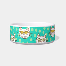 サングラスおもしろいをかけているマンガ猫 ボウル