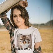 サングラスおもしろいTシャツのネコMeowt Tシャツ
