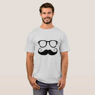 サングラスおよび髭 Tシャツ