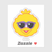 サングラスが付いている大きい鳥の微笑の顔 シール (シート)