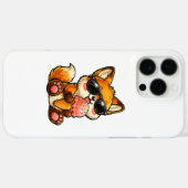 サングラスでアイスクリームを食べるかわいい狐 Case-Mate iPhoneケース (裏面 (横))