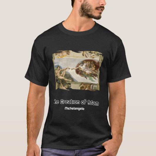 サングラスでアダムを創造すること Tシャツ (正面)
