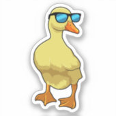 サングラスでアヒル シール (正面)