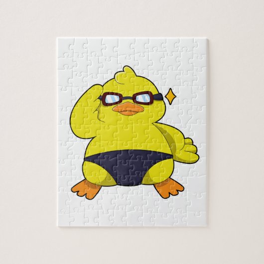 サングラスでアヒル ジグソーパズル (縦)