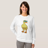 サングラスでアヒル Tシャツ (正面フル)