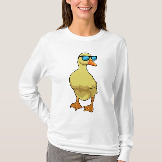 サングラスでアヒル Tシャツ (正面)