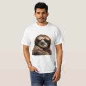 サングラスでスロース Tシャツ (正面フル)