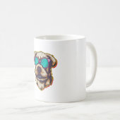 サングラスでドーブルD O G コーヒーマグカップ (正面右)