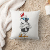 サングラスでミュージシャンとしてオウム クッション (ブランケット)