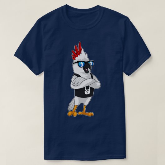 サングラスでミュージシャンとしてオウム Tシャツ (デザイン正面)