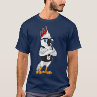 サングラスでミュージシャンとしてオウム Tシャツ