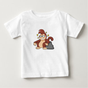 サングラスで猿 ベビーTシャツ