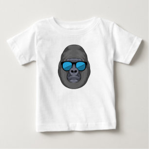 サングラスで猿 ベビーTシャツ