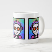 サングラスで見てみよう ジャンボコーヒーマグカップ (正面右)