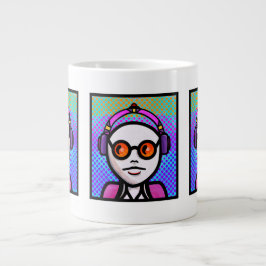 サングラスで見てみよう ジャンボコーヒーマグカップ