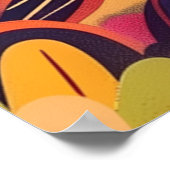 サングラスとグラス ポスター (角)