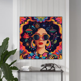 サングラスとグラス ポスター