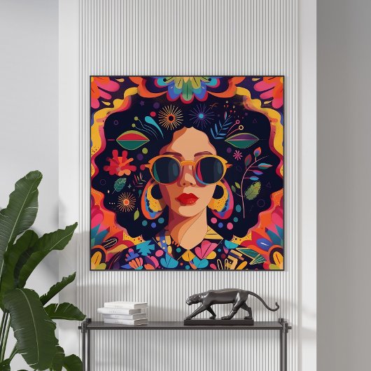 サングラスとグラス ポスター