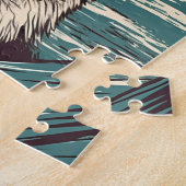 サングラスとハスキービーチ ジグソーパズル (側面)