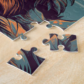 サングラスとパピロンのビーチ ジグソーパズル (側面)