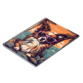 サングラスとパピロンのビーチ ノートブック (左側)