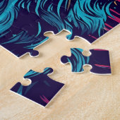 サングラスとヒゲのコリービーチ ジグソーパズル (側面)