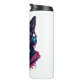 サングラスとヘッドフォンを着ている羽生犬 タンブラー (回転右)