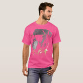 サングラスとヘッドホンを着けたボクサー犬 Tシャツ (正面フル)