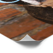 サングラスとボウタイを着たボストンテリア ポスター (角)