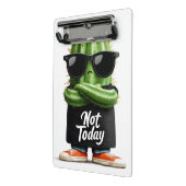 サングラスと姿勢の「Not Today」サボテン ミニクリップボード (アングル2)