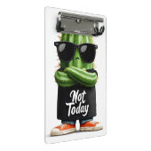 サングラスと姿勢の「Not Today」サボテン ミニクリップボード (アングル)