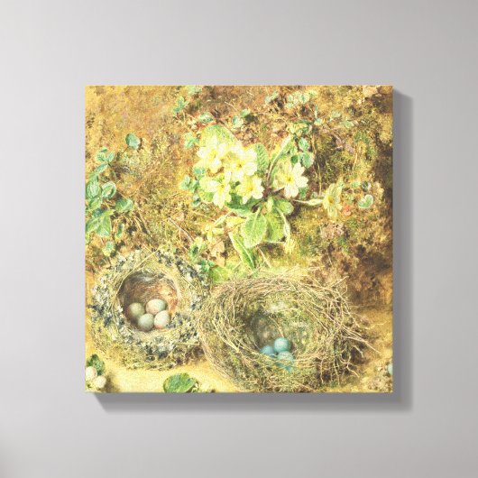 サングラスと鳥の巣 キャンバスプリント (正面)