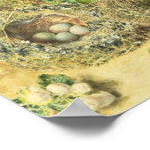 サングラスと鳥の巣 ポスター (角)