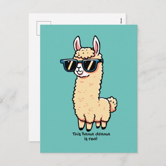 サングラスにも実在予測できなのポーズ シーズンポストカード (正面/裏面)