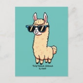 サングラスにも実在予測できなのポーズ シーズンポストカード (正面)