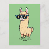 サングラスにも実在予測できなのポーズ シーズンポストカード (正面)